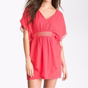 Trina Turk Coral Mini Dress
